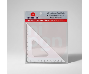 Esquadro 45° x 21cm – Acrimet 