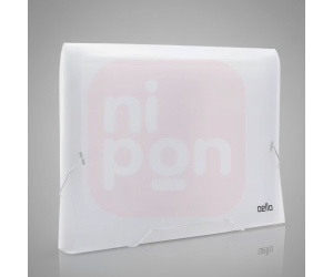 Pasta Sanfonada A4 12 Divisórias Dellofine Cristal - Dello