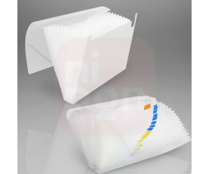 Pasta Sanfonada A4 12 Divisórias Dellofine Cristal - Dello